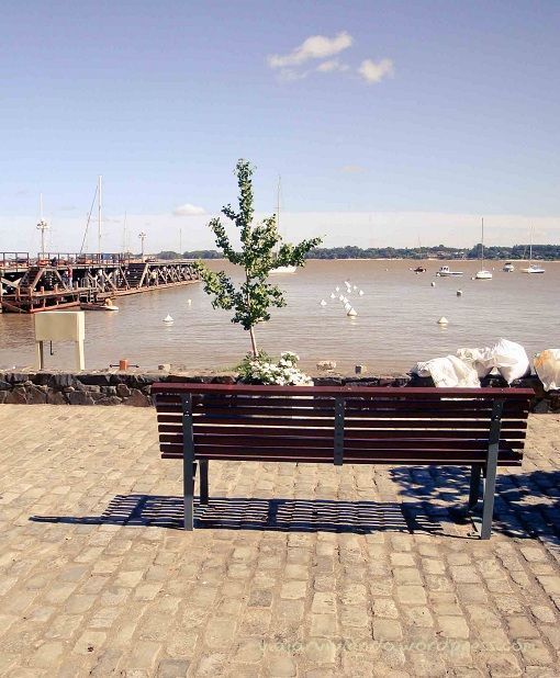 vista al rio en Colonia del Sacramento Uruguay