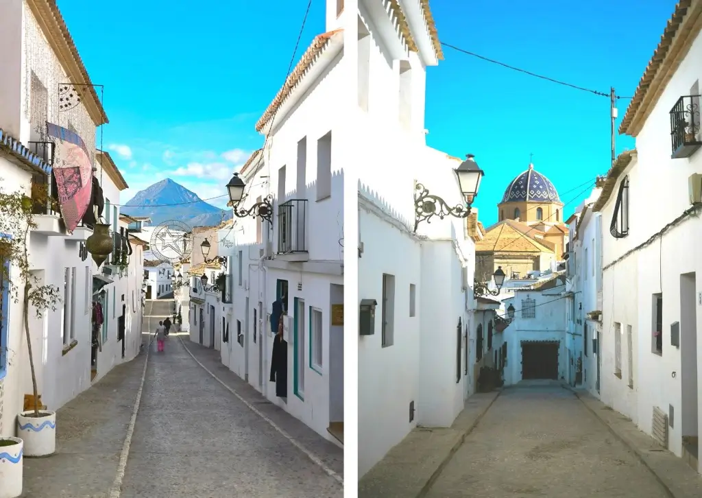 calles del casco antiguo de Altea