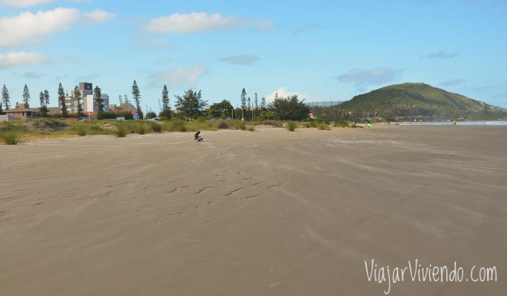 Playa Imbituba al sur de Brasil
