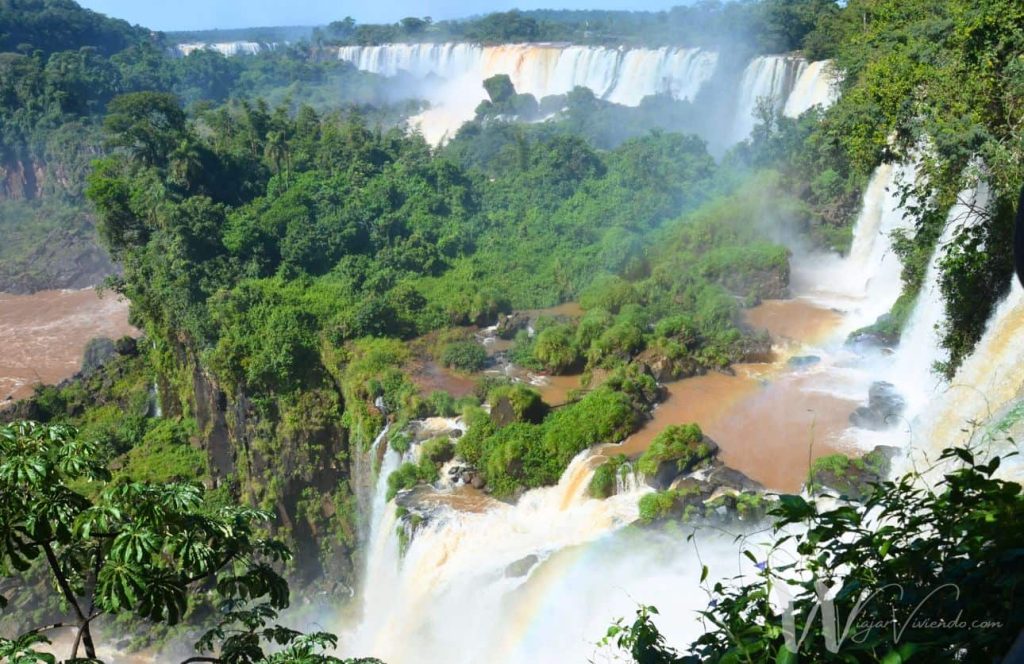 vistas desde el circuito superior en cataratas lado argentino