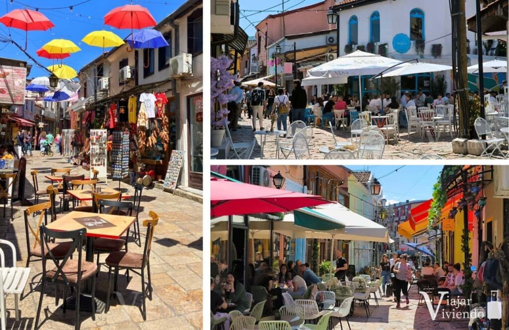 cafeterias en el antiguo bazar de skopje