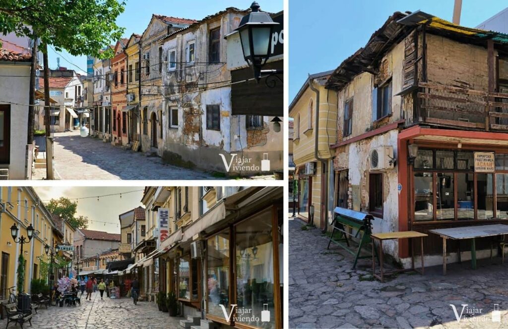 calles del antiguo bazar de skopje