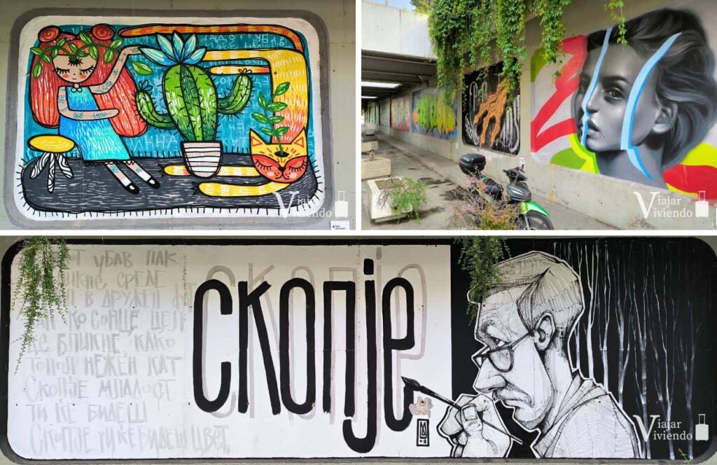arte callejero en skopje