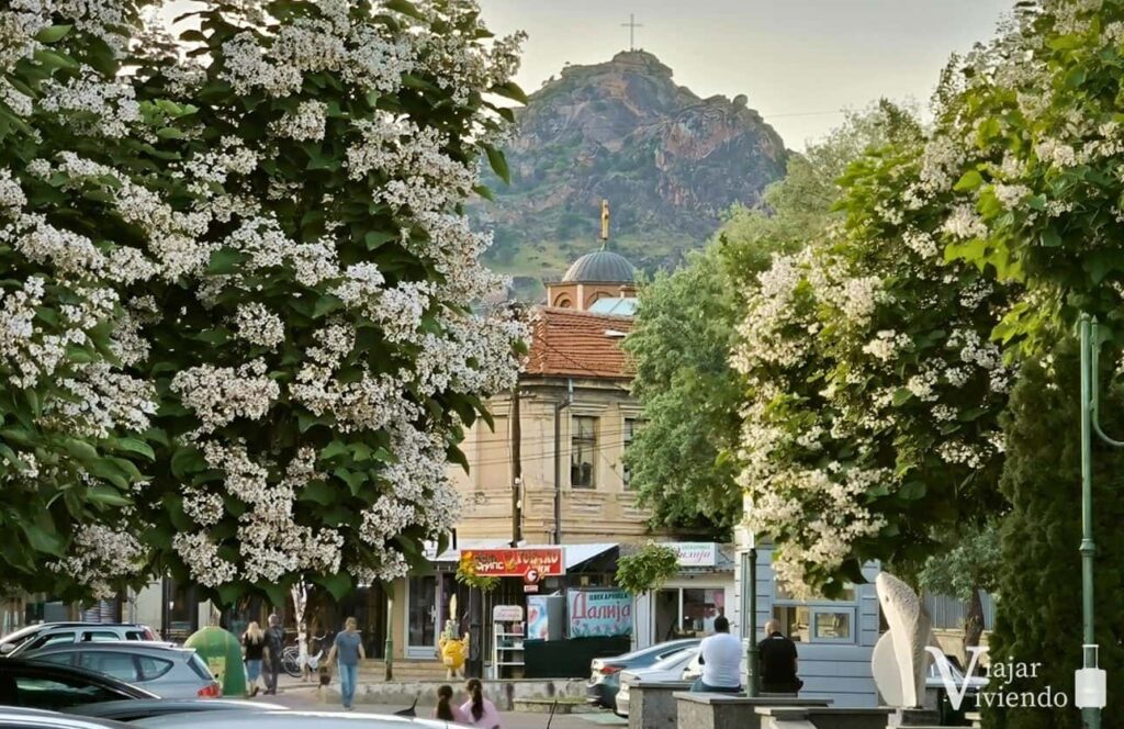 vistas de las torres de marko desde prilep
