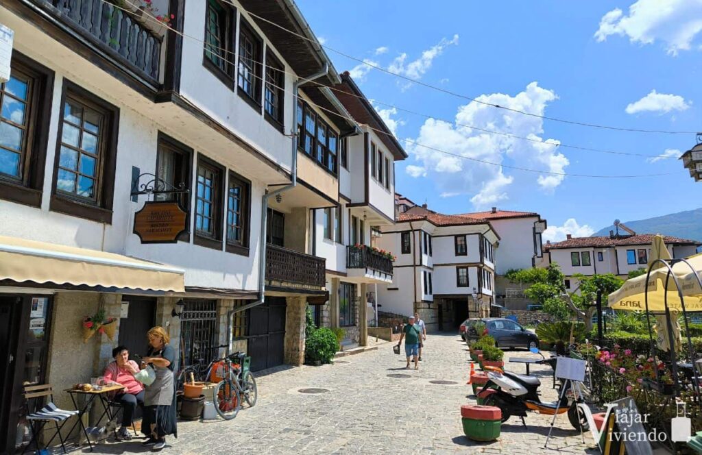 casas del casco antiguo de ohrid