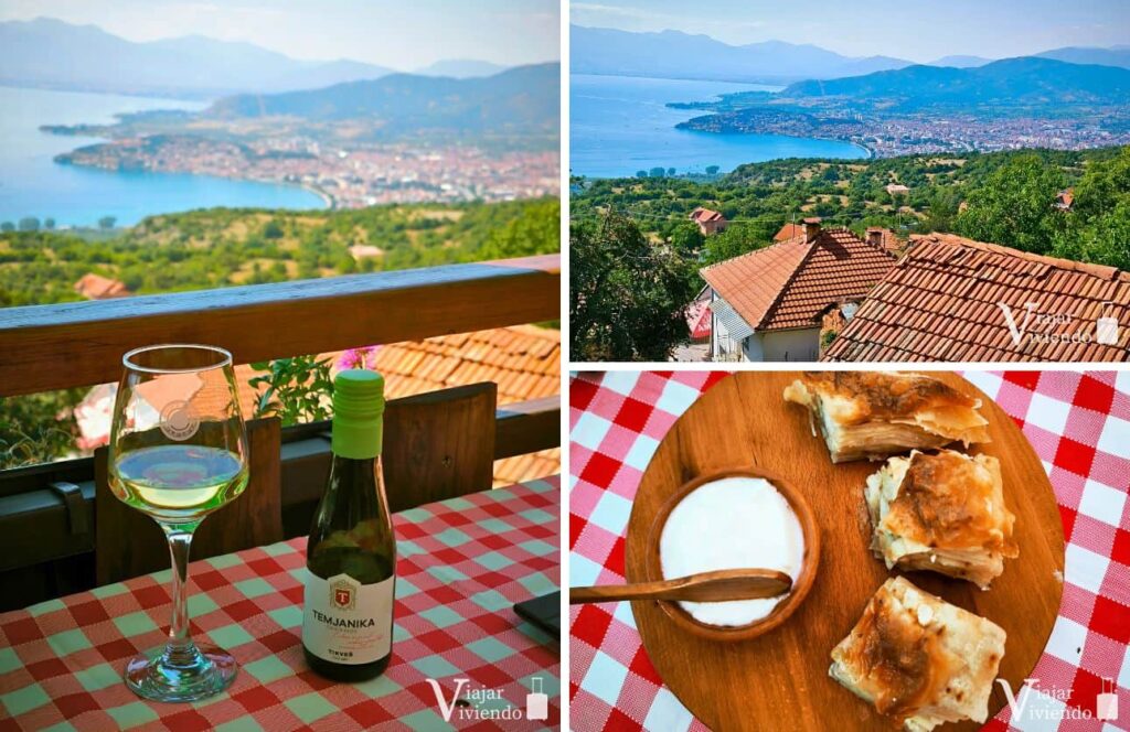 restaurante domakjinska kukja en velestovo con vistas al lago