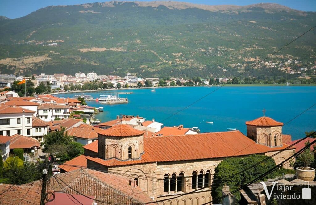 vistas del casco antiguo de ohrid