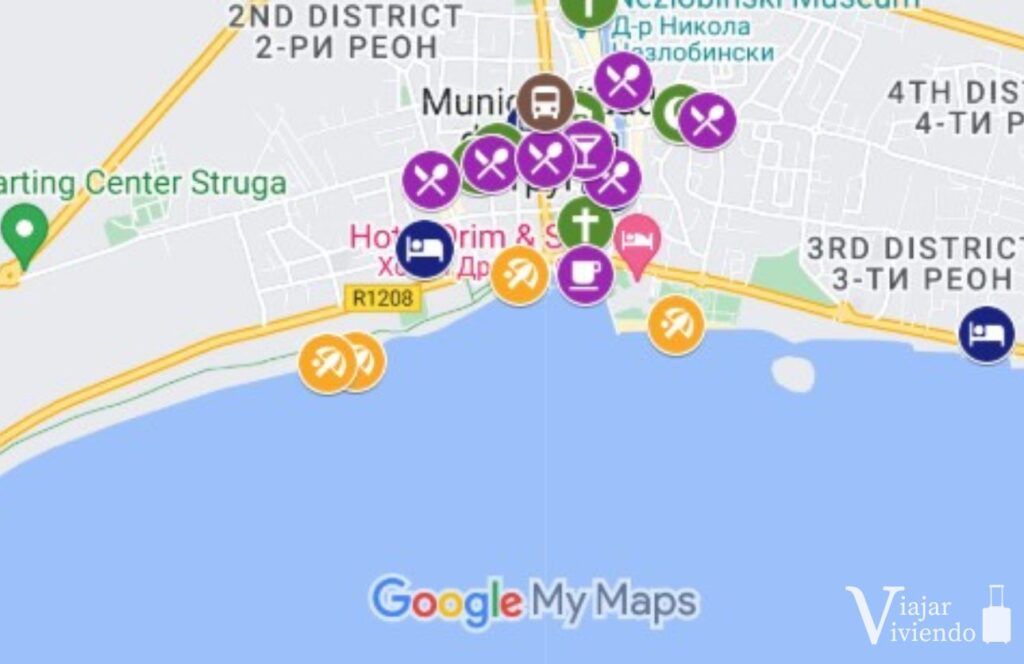 mapa de struga