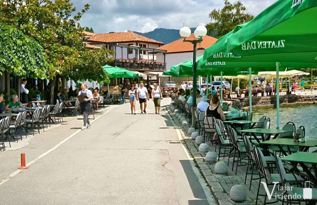 restaurantes en el puerto de ohrid