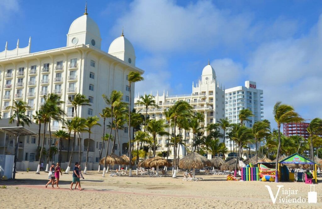 hoteles riu todo incluido en aruba sobre palm beach