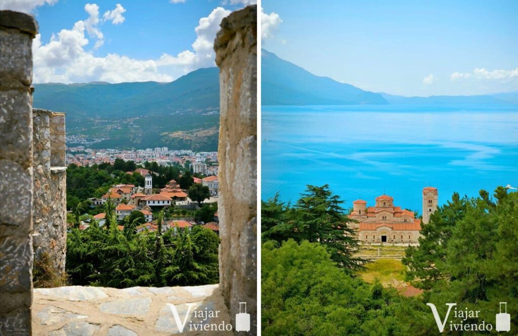 vistas de ohrid desde la fortaleza de samuel