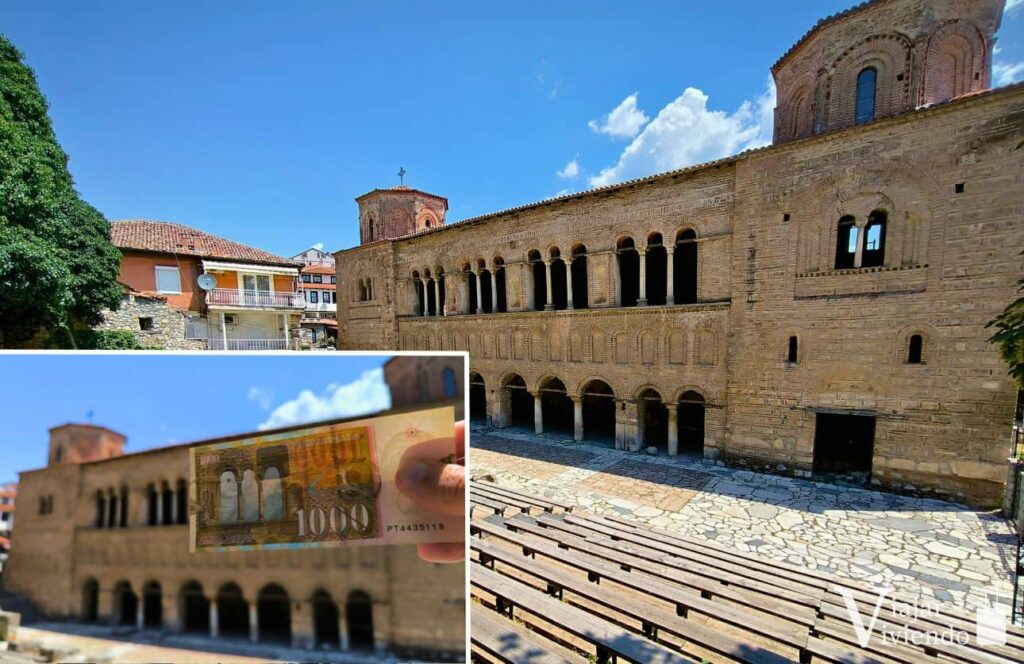 billete e iglesia de santa sofia en ohrid
