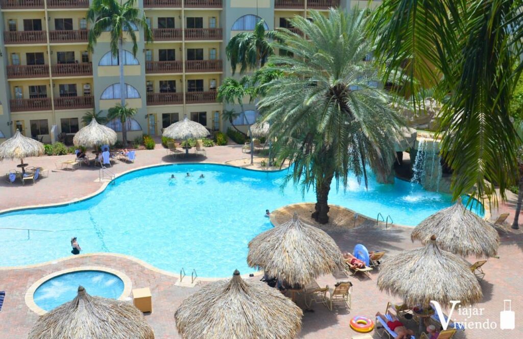 vistas desde el balcon de la habitaciones del eagle resort