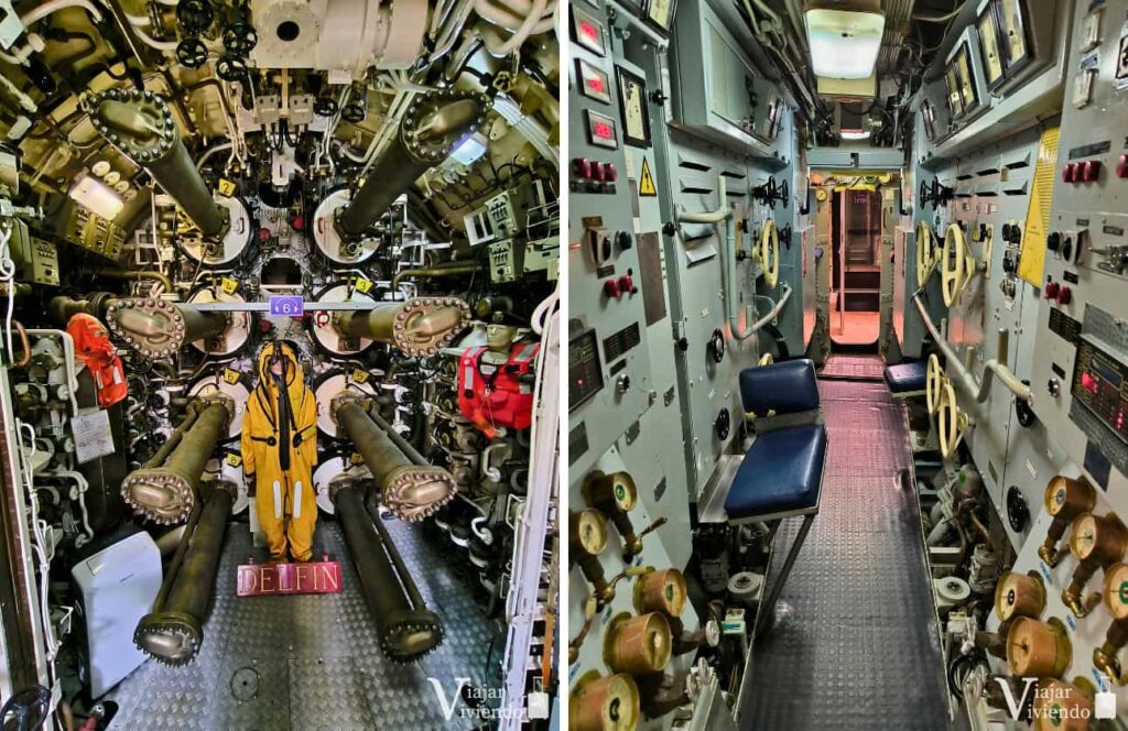 interior del submarino de torrevieja