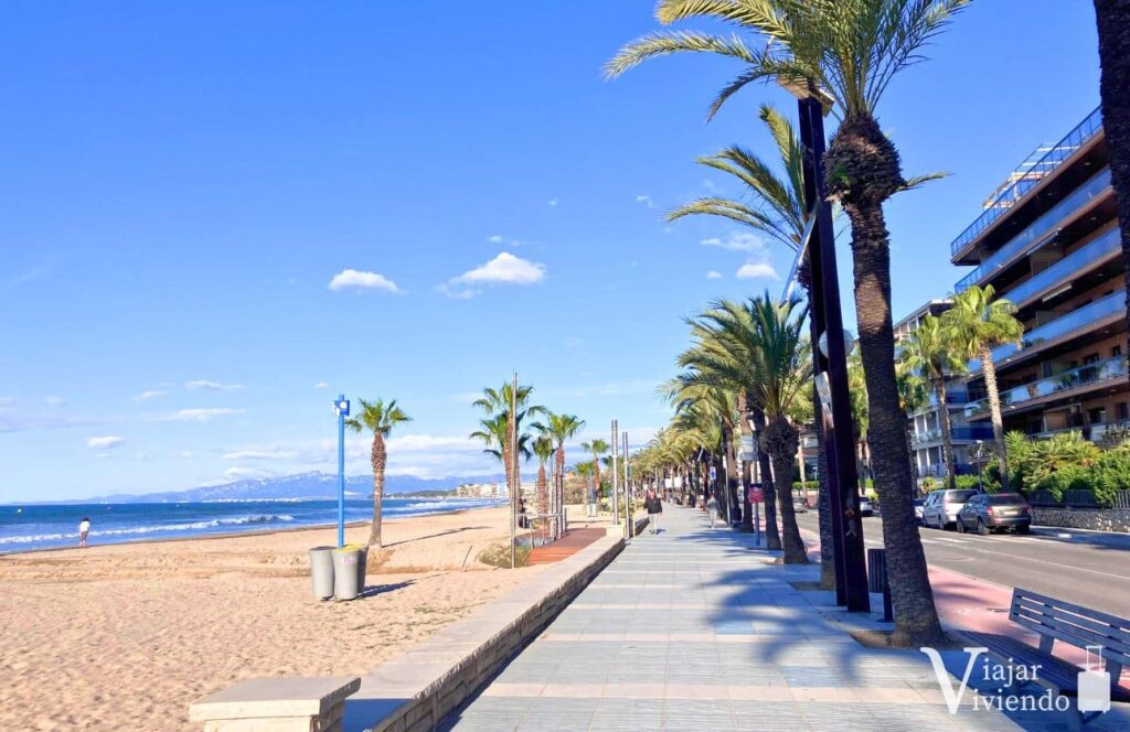 paseo costero en la zona poniente de salou