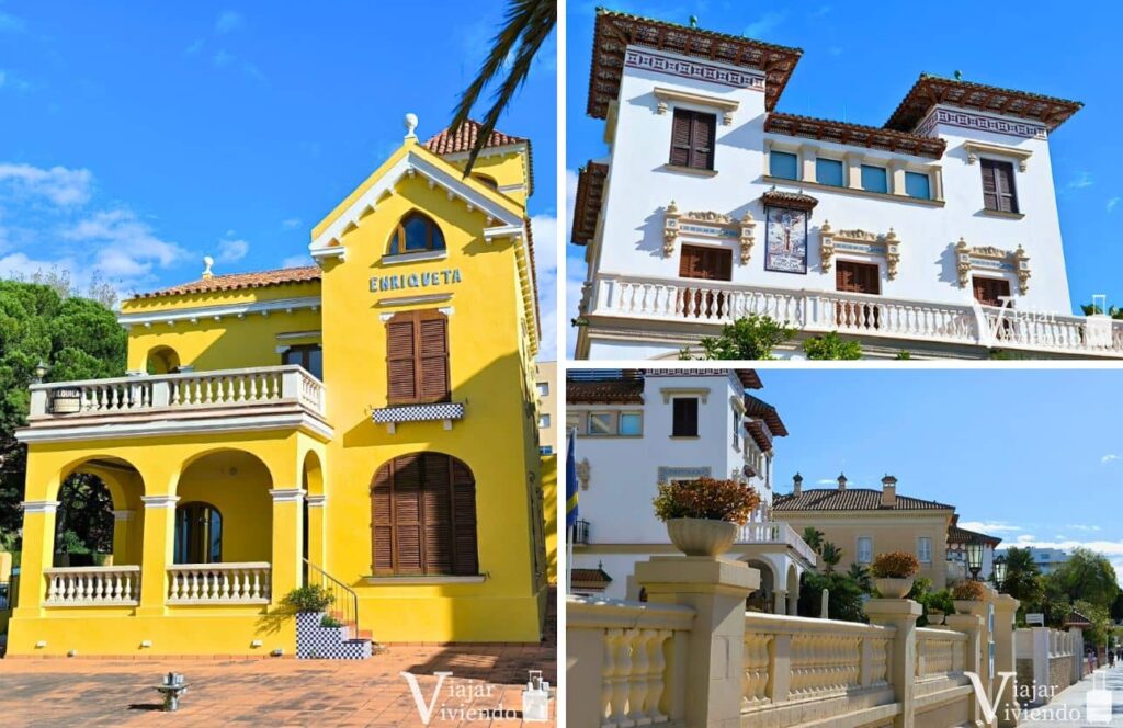 chalets de estilo modernista en salou