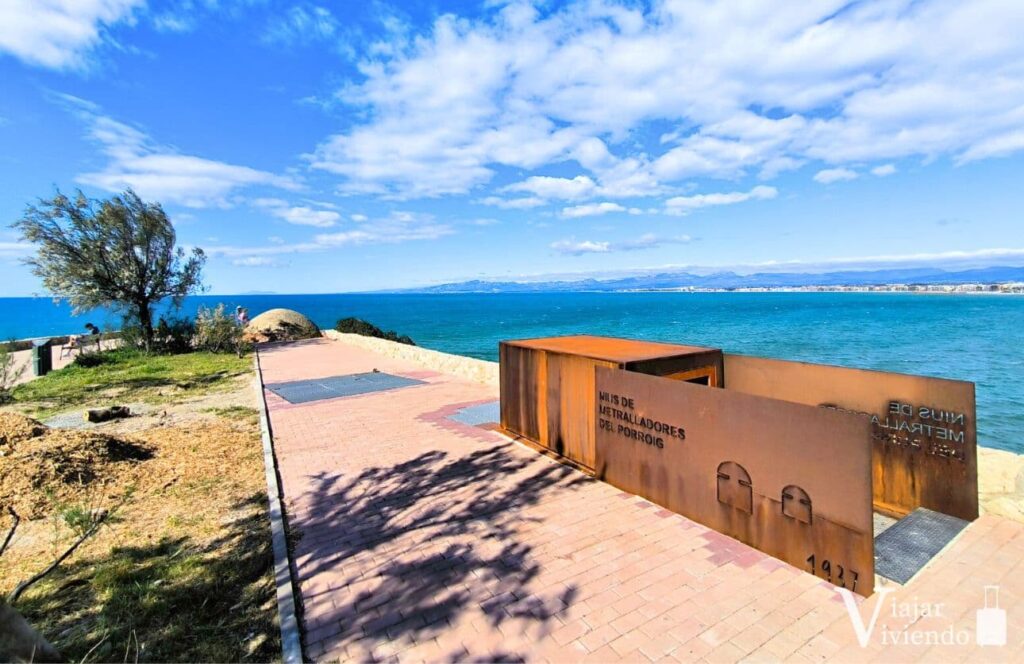 nido de ametralladoras en el mirador el porroig en salou