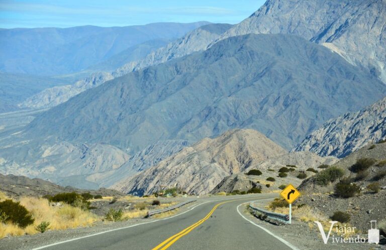 ruta de viaje a san juan argentina con la cordillera de los andes