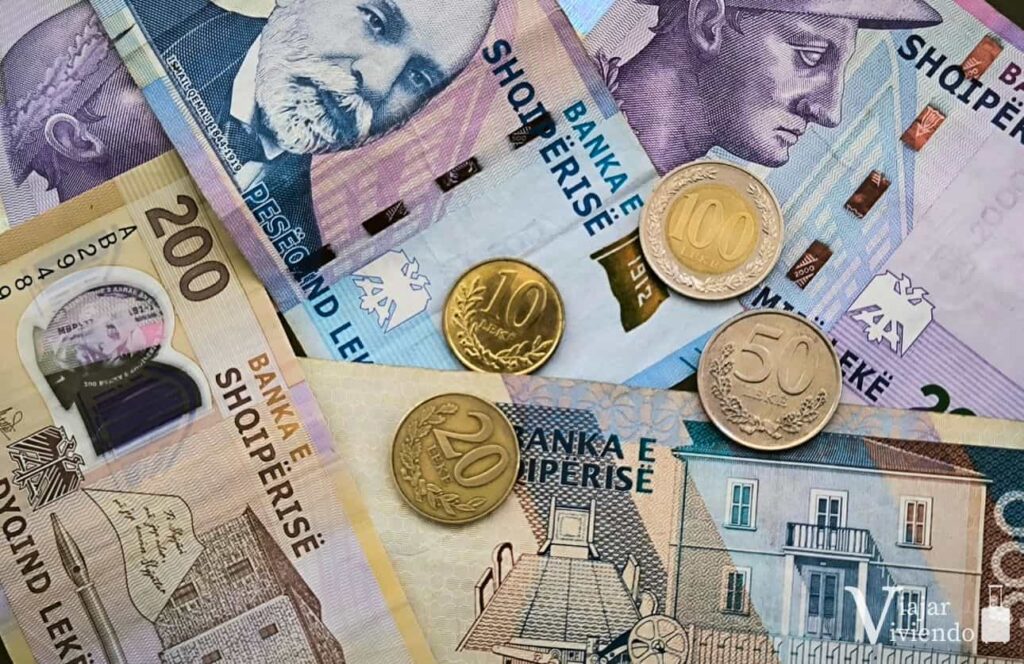 monedas y billetes de albania lek