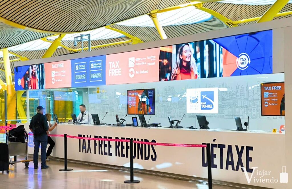 oficina stand donde cobrar devolucion iva en el aeropuerto