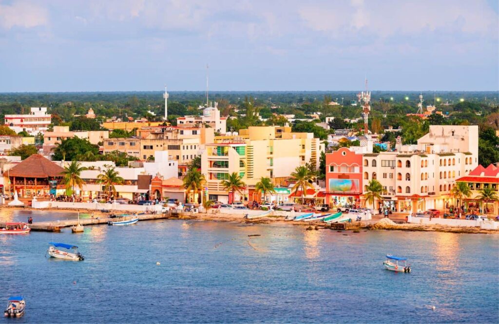 vistas de la isla de cozumel