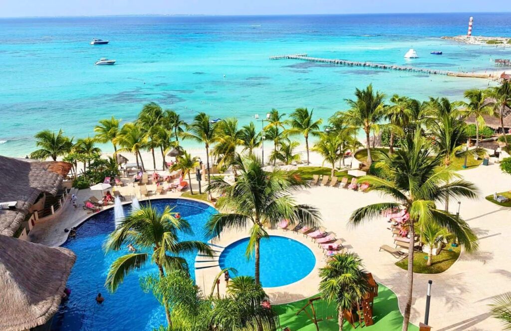 vistas desde el hotel grand fiesta americana en cancun