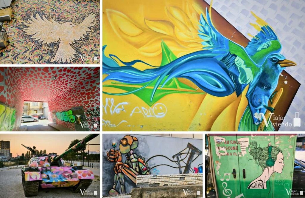 arte callejero en diferentes lugares de tirana