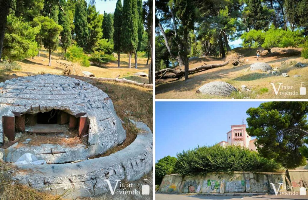 bunkers y nido de ametralladora en durres