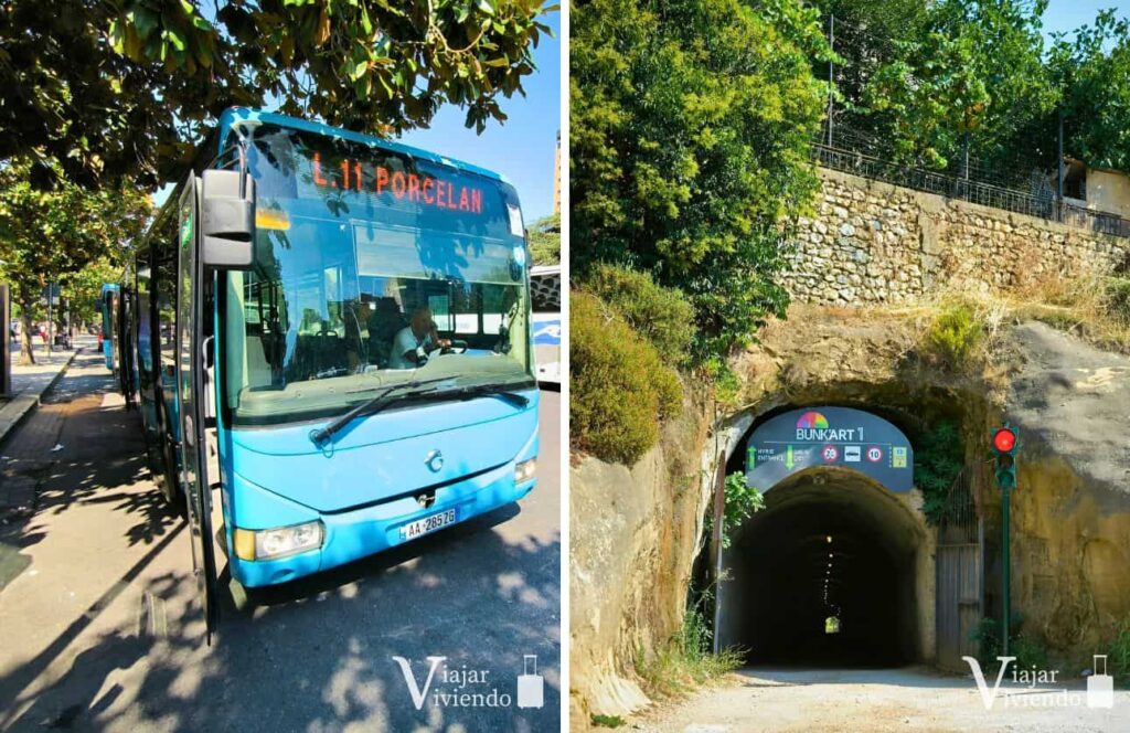 como llegar al bunk art 1 en autobus