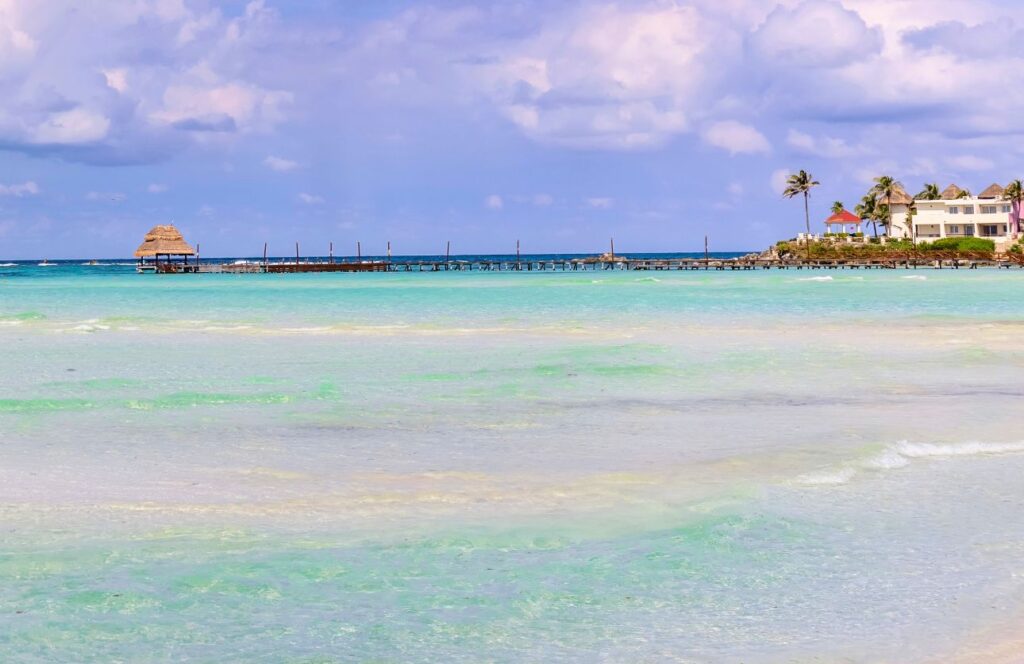 vistas de playa norte en isla mujeres