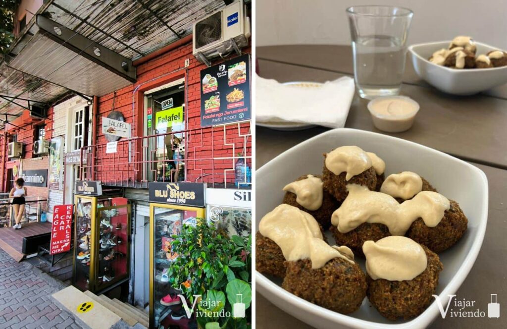 falafel y comida vegetariana