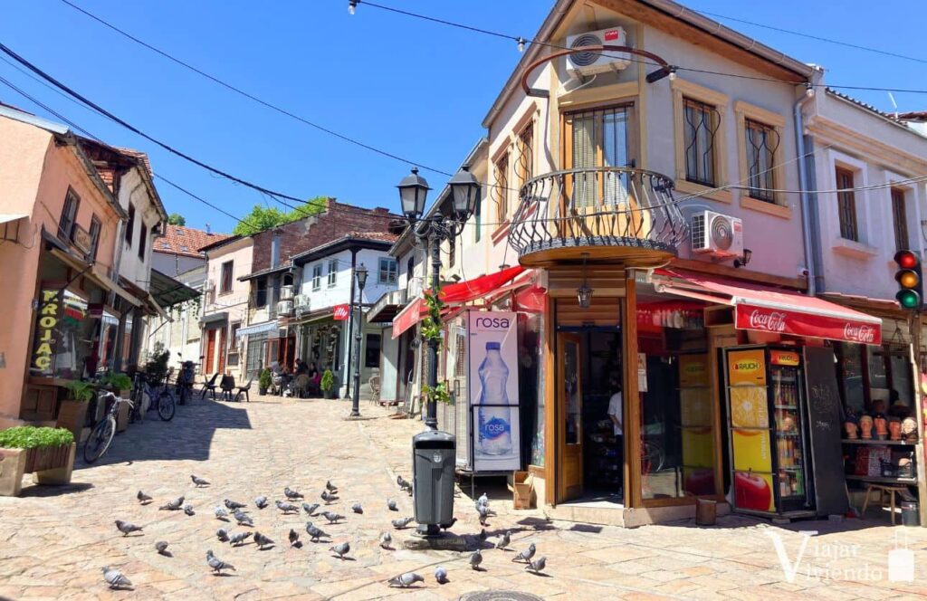 calles del antiguo bazar de skopje