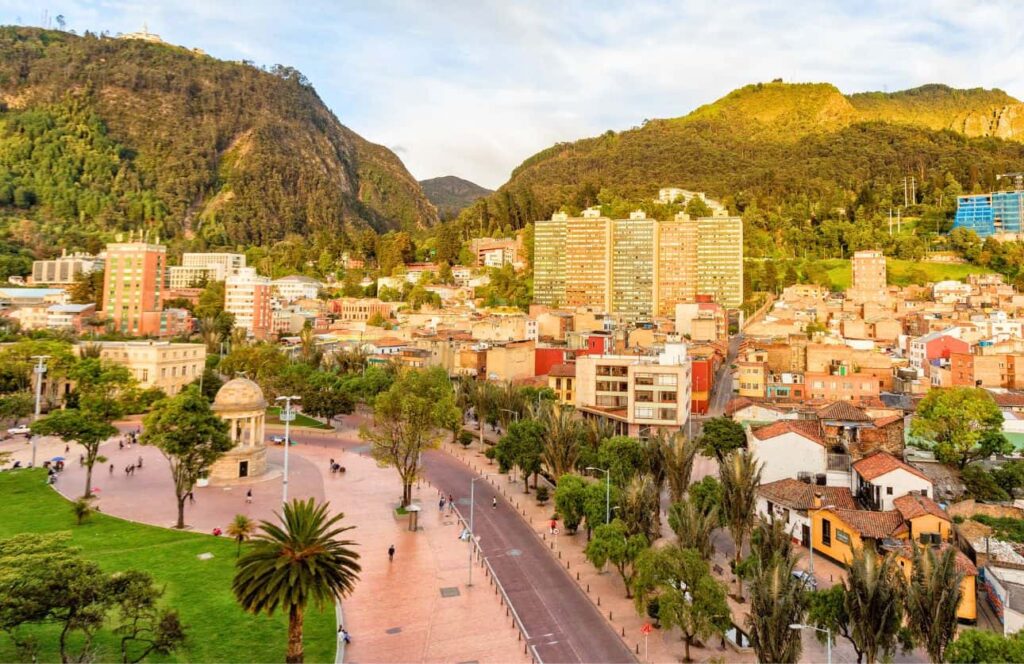 vistas del parque de los periodistas en bogota