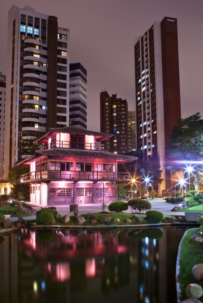 jardin japones en el barrio de batel curitiba