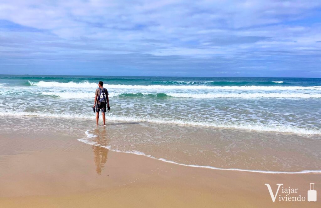 nosotros en el mar de praia brava en florianopolis