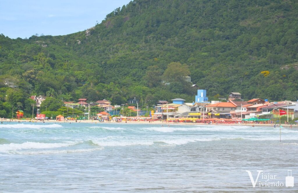 vistas de la playa de barra da lagoa