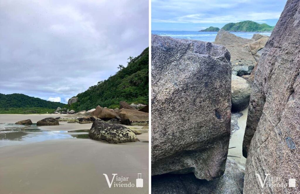 diferencias de mareas en las playas de ilha do mel