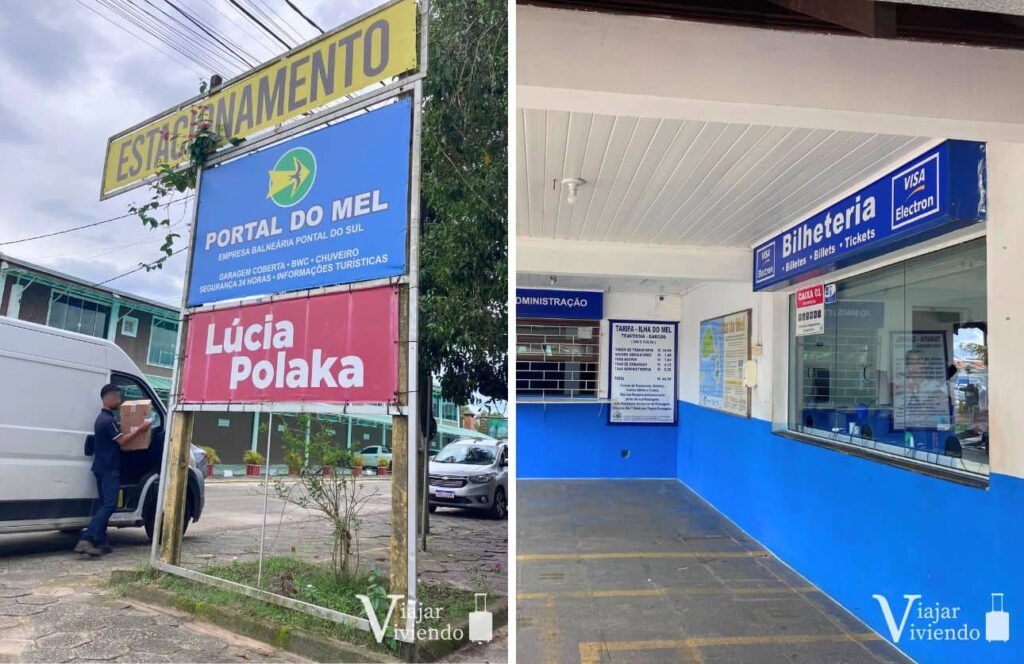 parking y boleteria en pontal do sul