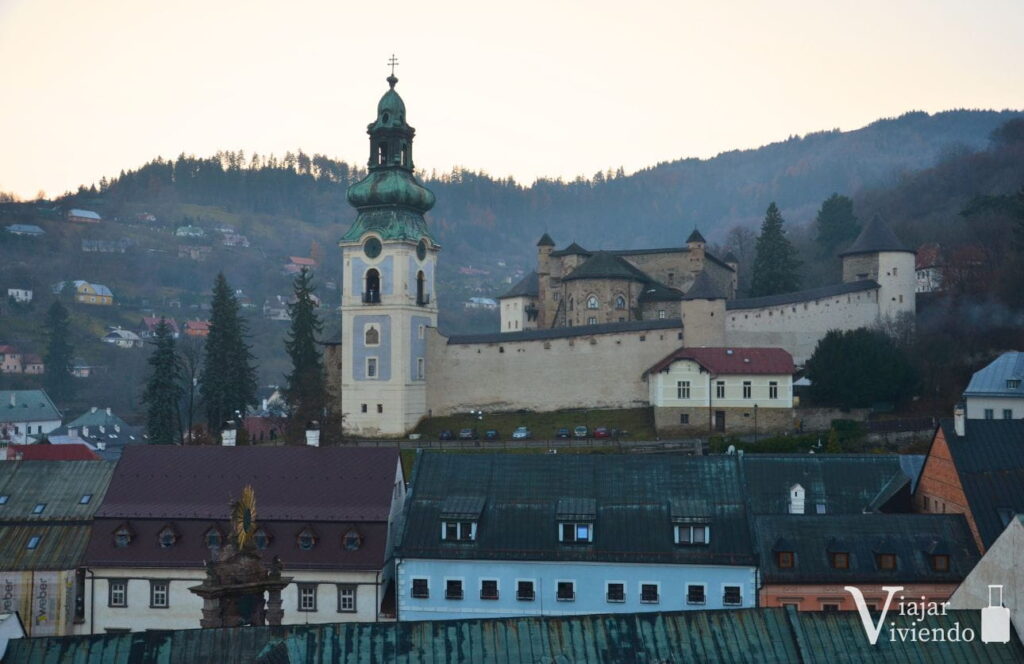 vistas al castillo de banska stiavnica