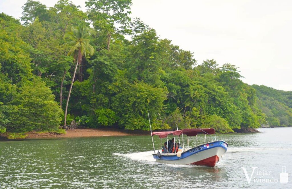 embarcacion para moverse en el golfo de chiriqui
