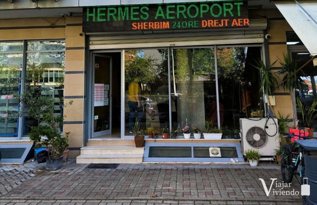 comprar tickets en hermes para ir de vlore al aeropuerto de tirana