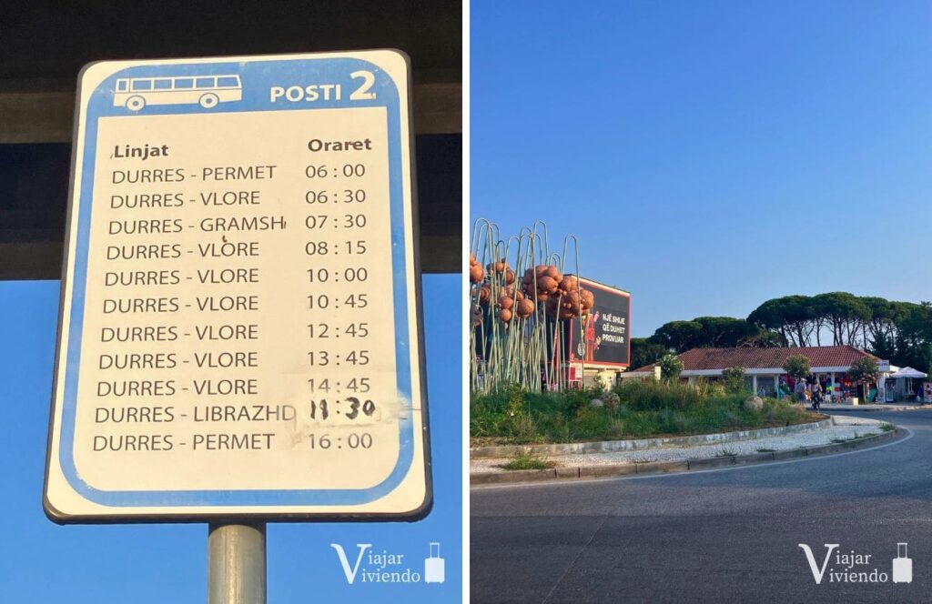 horarios del autobuses de durres a vlore en la estacion plepa