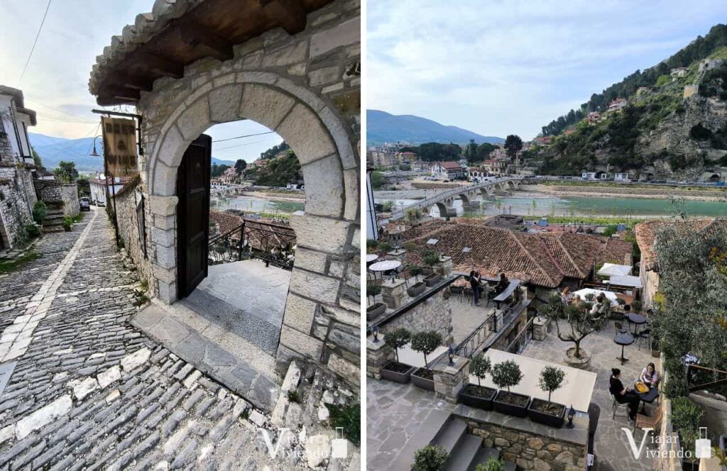restaurante en el casco antiguo de berat