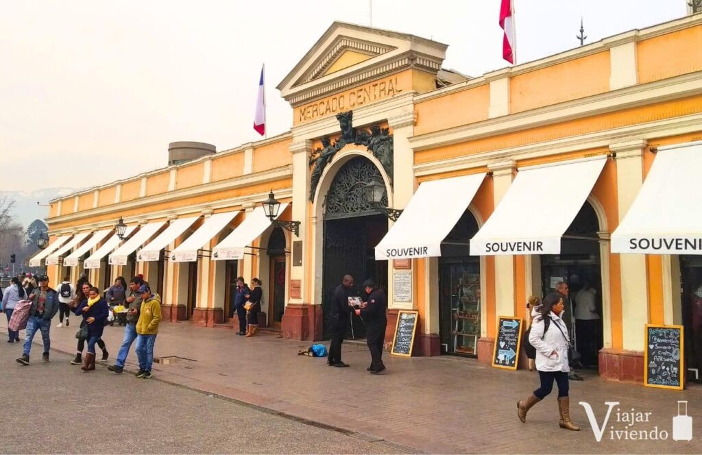 ingreso al mercado central de santiago chile
