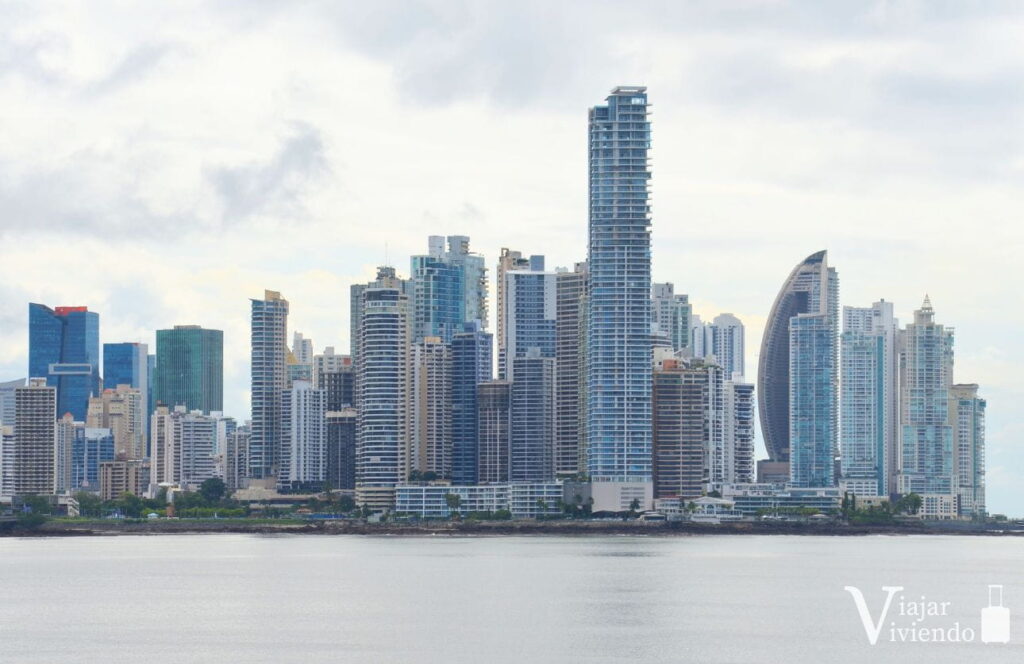 vistas de los rascacielos de ciudad de panama