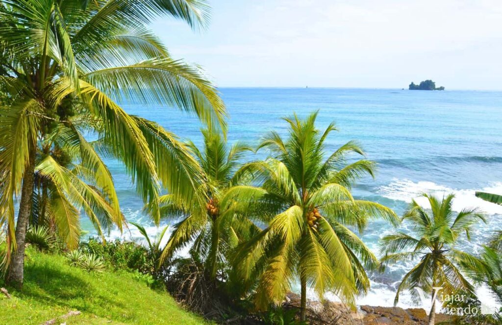 vistas a la isla de los pajaros en bocas del toro