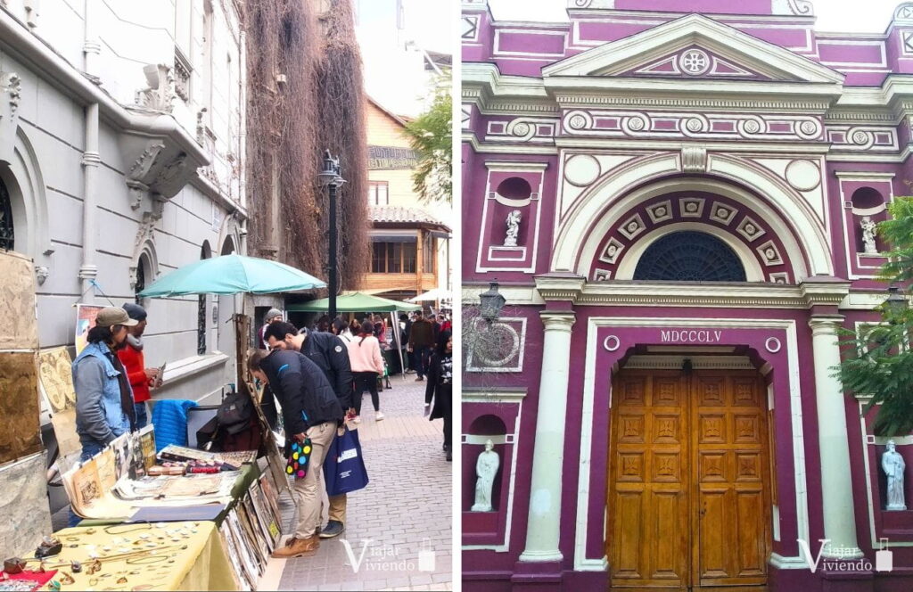 iglesia de la veracruz y barrio lastarria