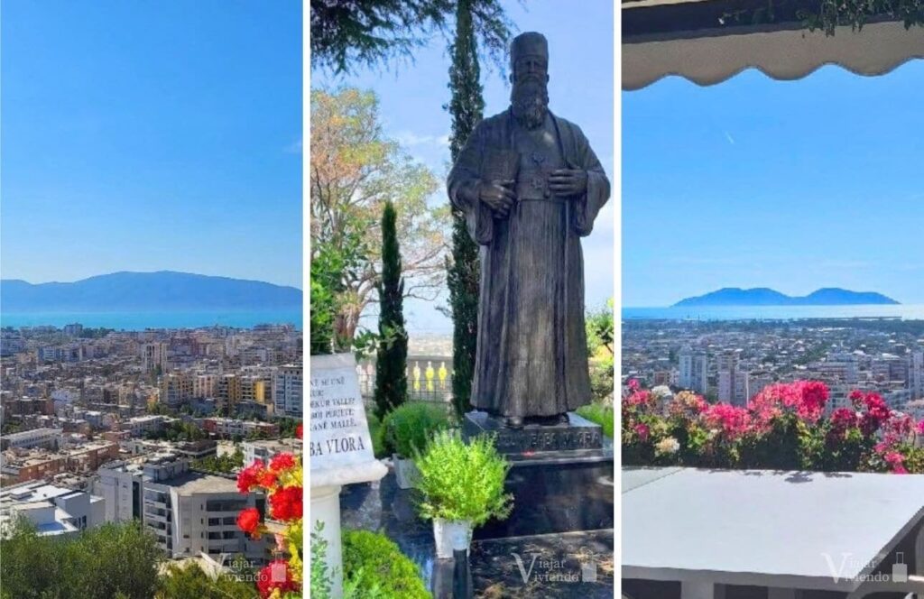 mirador de la ciudad de vlore kuzum baba junto al restaurante