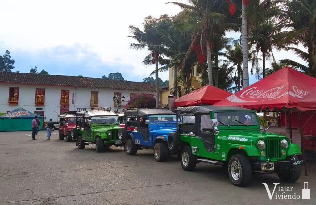 jeeps willys para llegar al valle de cocora desde salento