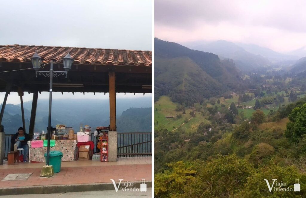 vistas desde el mirador de salento